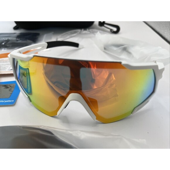 Tunfund Sunglasses Inter-Changeable Shades in Case Designer Fashion White - Picture 3 of 7